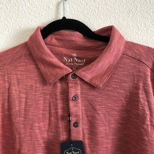 Nap nast XL dry fit shirt. Orange red with tags